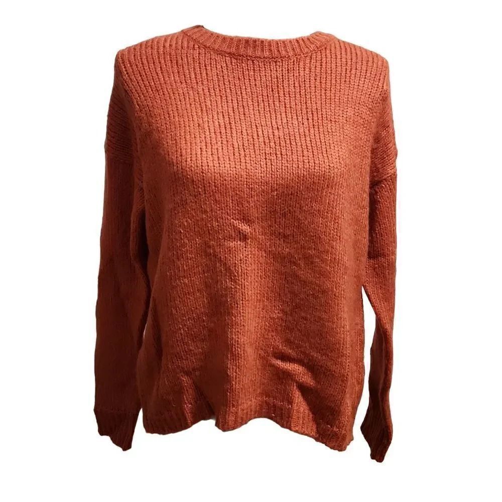 Cotton Emporium Women's Comfy Orange Sweater - S